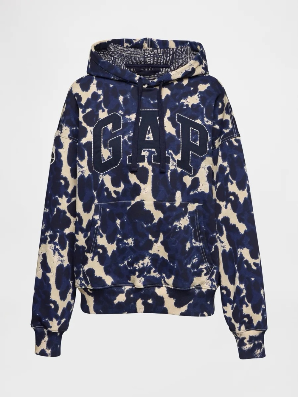 GAP x Harlem’s Fashion Row printed navy and cream logo hoodie